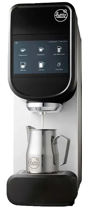 Lattiz 2.0 melkopschuimer voor koffiespecialiteiten op het werk